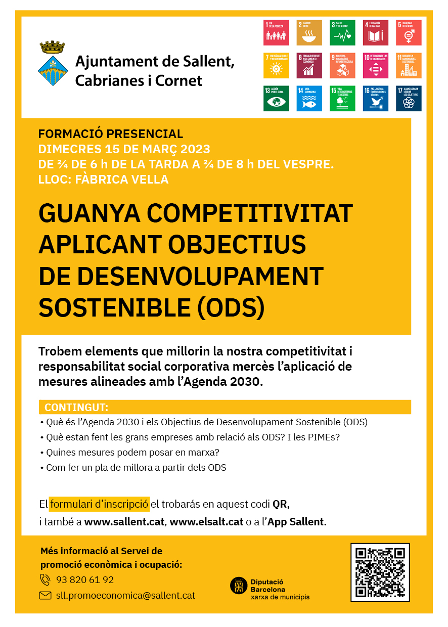 Guanya competitivitat aplicant objectius de desenvoupament sostenible (ODS)