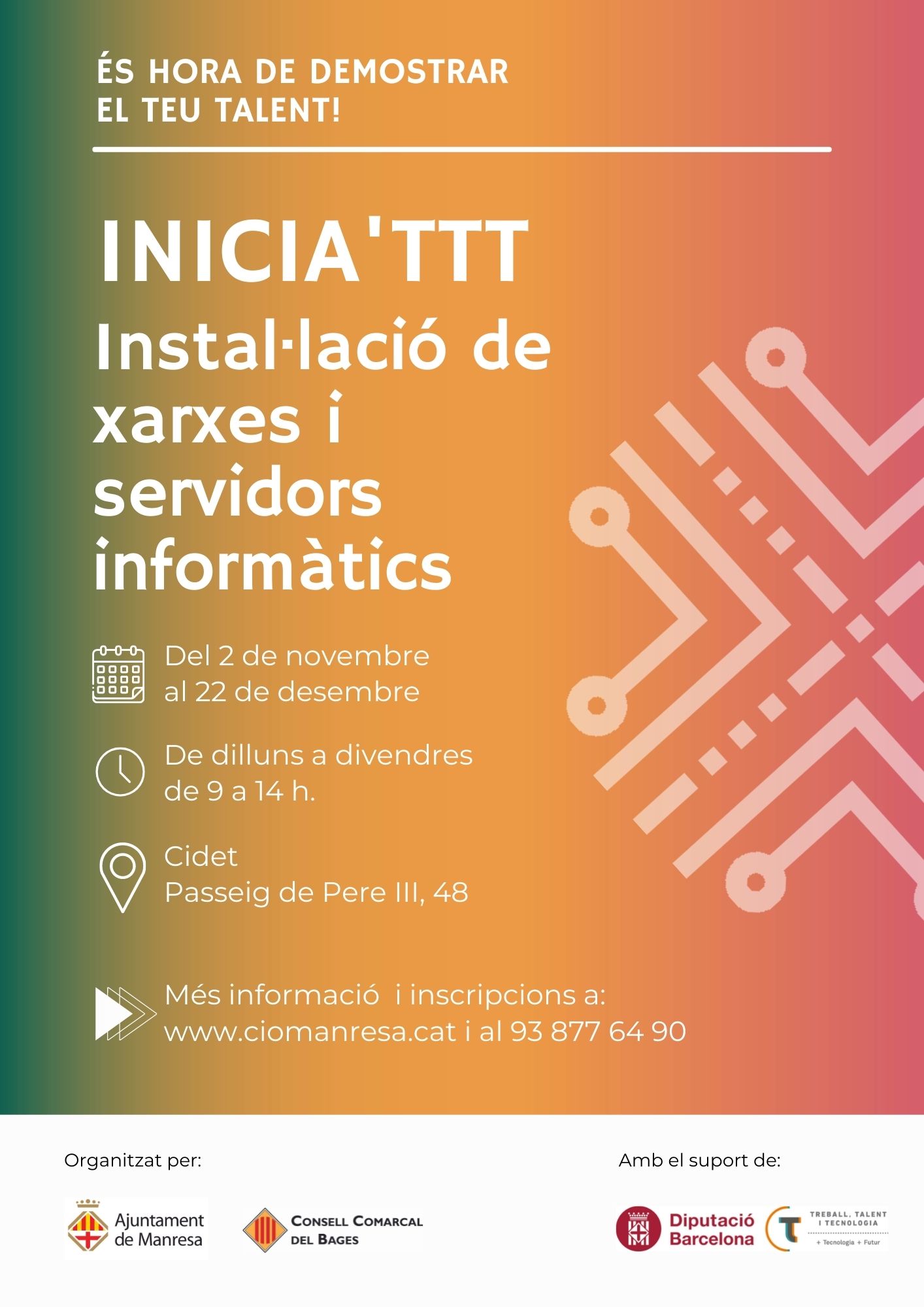 Formació: Instal·lació de xarxes i servidors informàtics