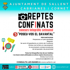 Concurs reptes confinats - 3r. Repte - Poseu-vos el davantal