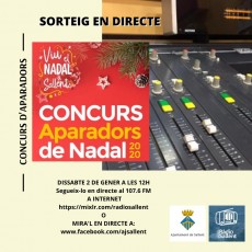 Sorteig a Ràdio Sallent del concurs d'aparadors 2020