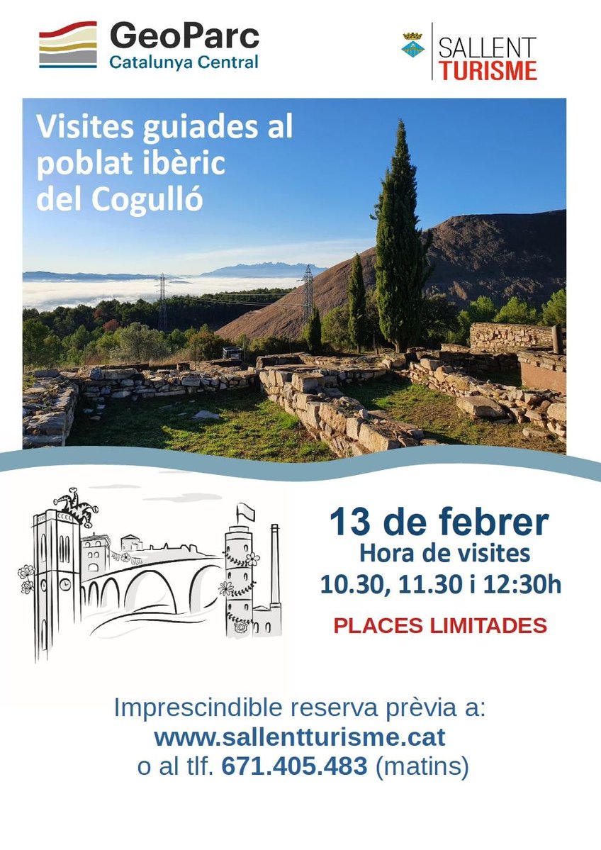 Visita guiada al poblat ibèric del Cogulló 13 de febrer 2021