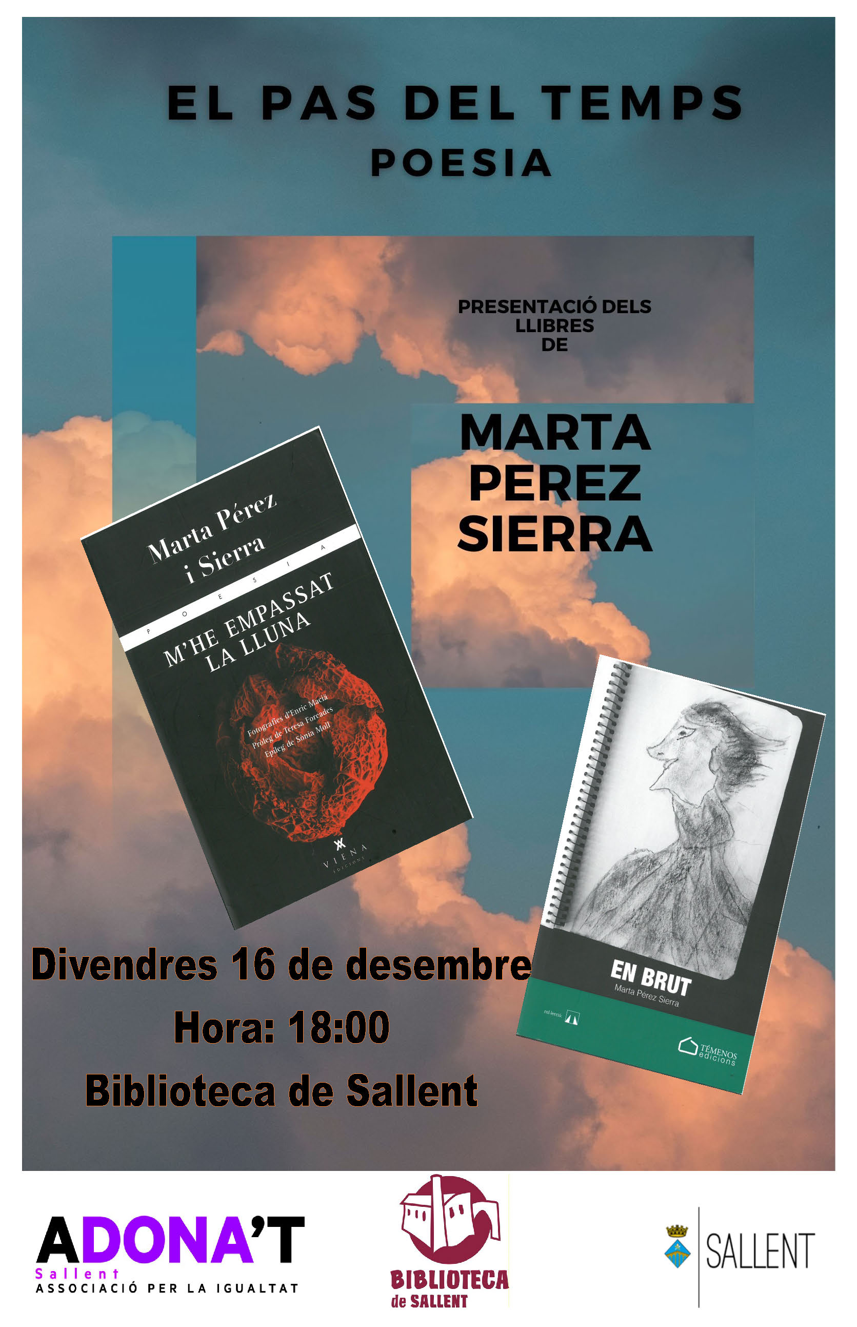 Presentació de llibres de poesia Marta Pérez Sierra