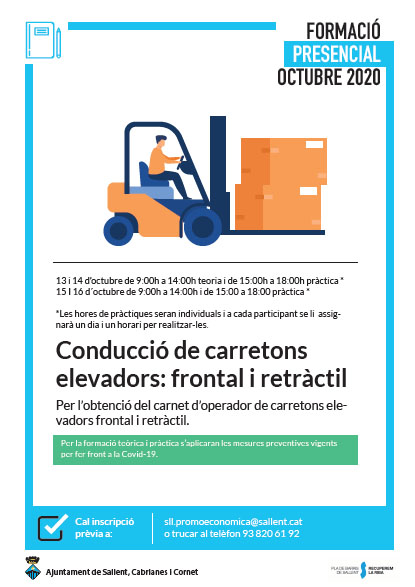 Conducció de carretons elevadors: frontal i retràctil