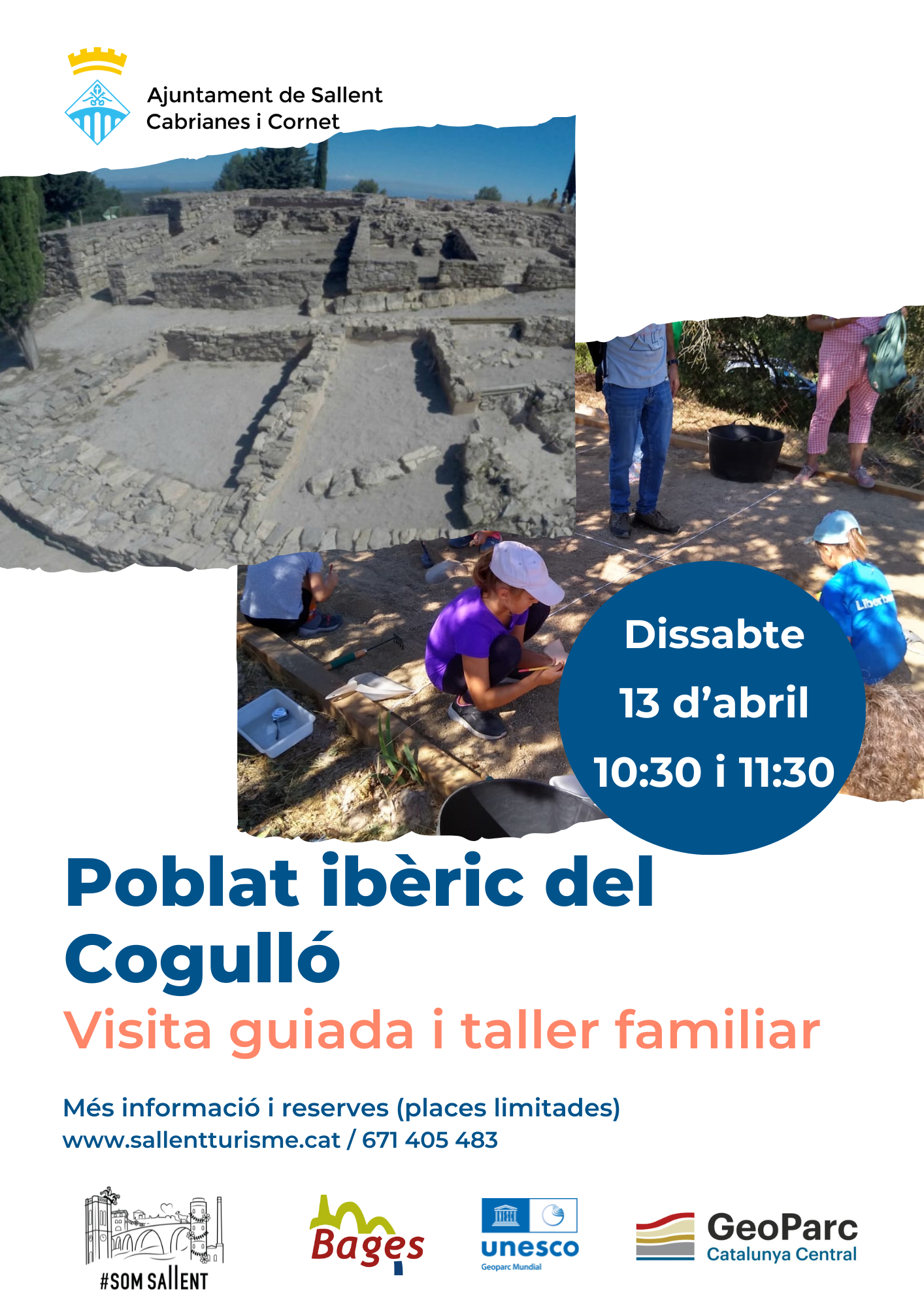 Taller d'arqueologia i visita al poblat ibèric del Cogulló