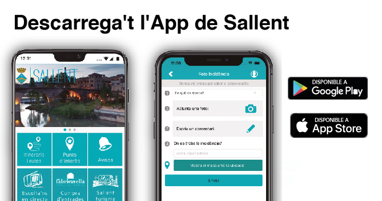 Descarrega al teu mòbil l'App de Sallent