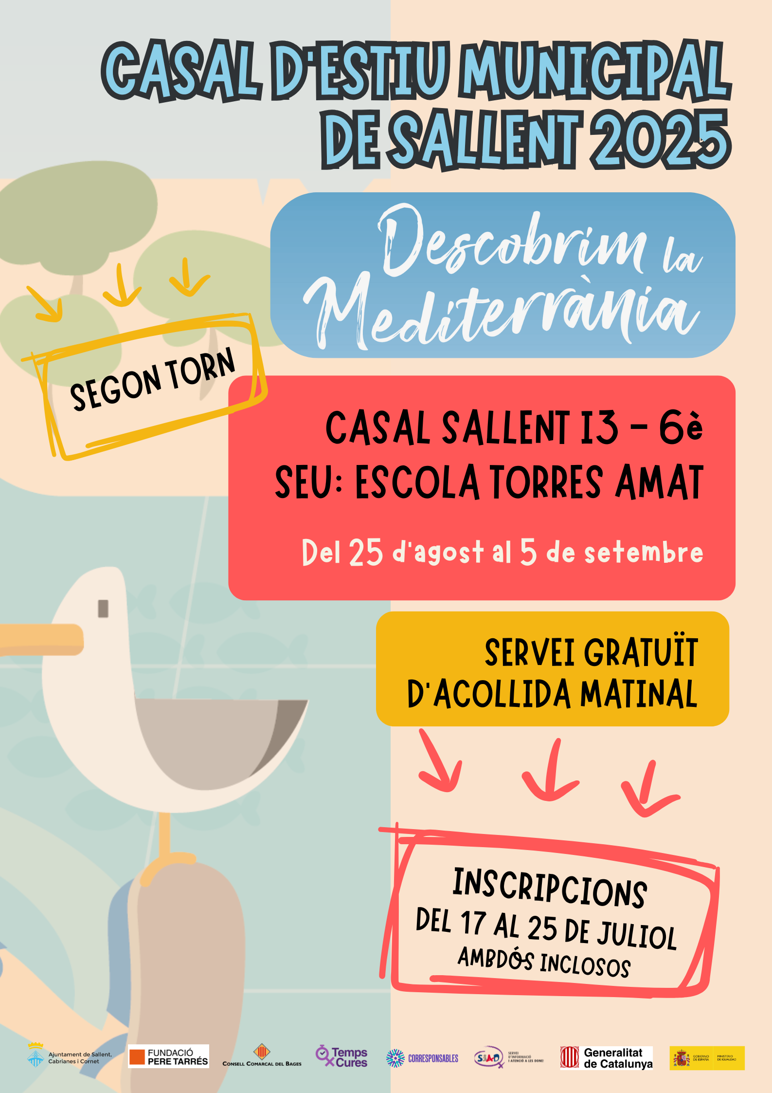 Obre el període d'inscripcions pel segon torn del Casal d'Estiu Municipal de Sallent