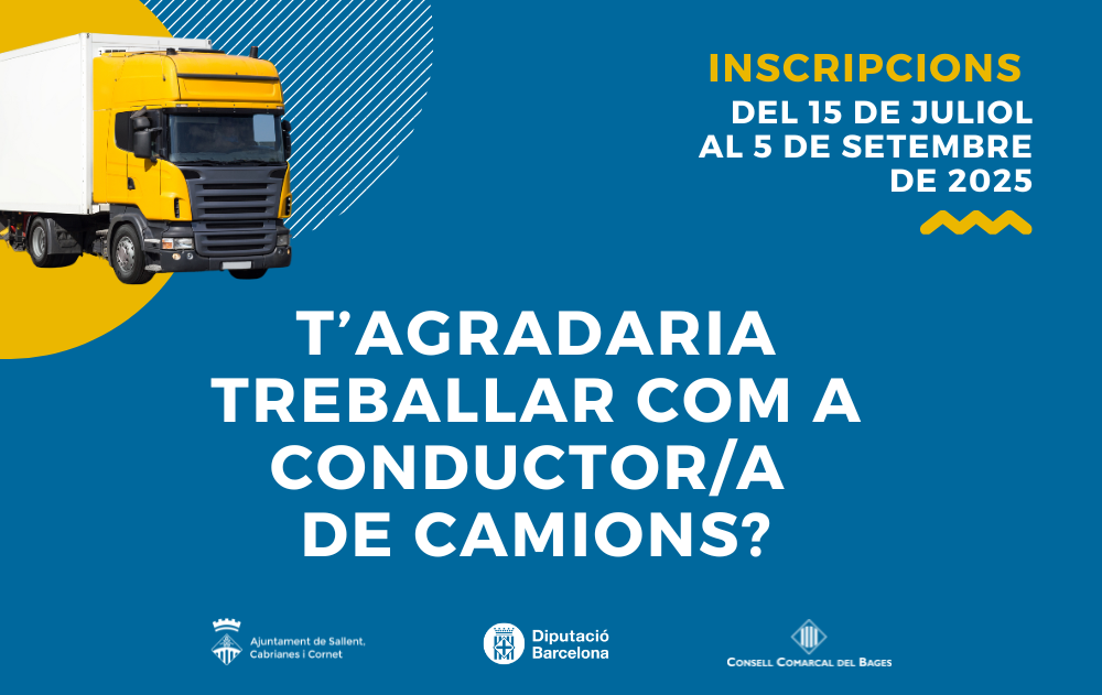 L'Ajuntament ofereix un nou curs gratuït per obtenir el carnet de conducció de camions