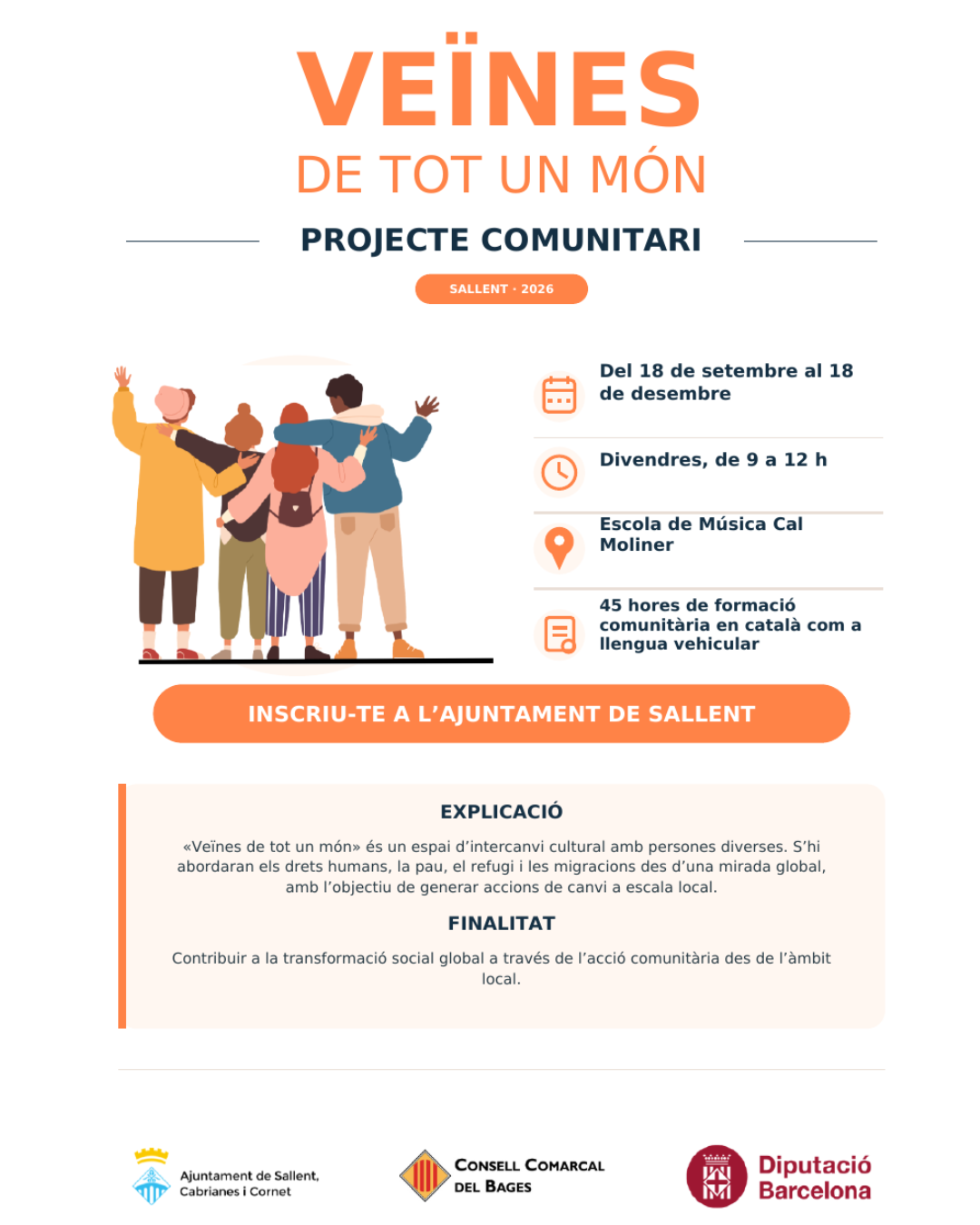 �??Veïnes de tot un món�?�: un espai per compartir, aprendre i construir comunitat a Sallent