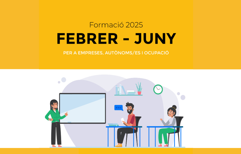 El Servei de Promoció Econòmica i Ocupació presenta la formació de febrer a juny de 2025