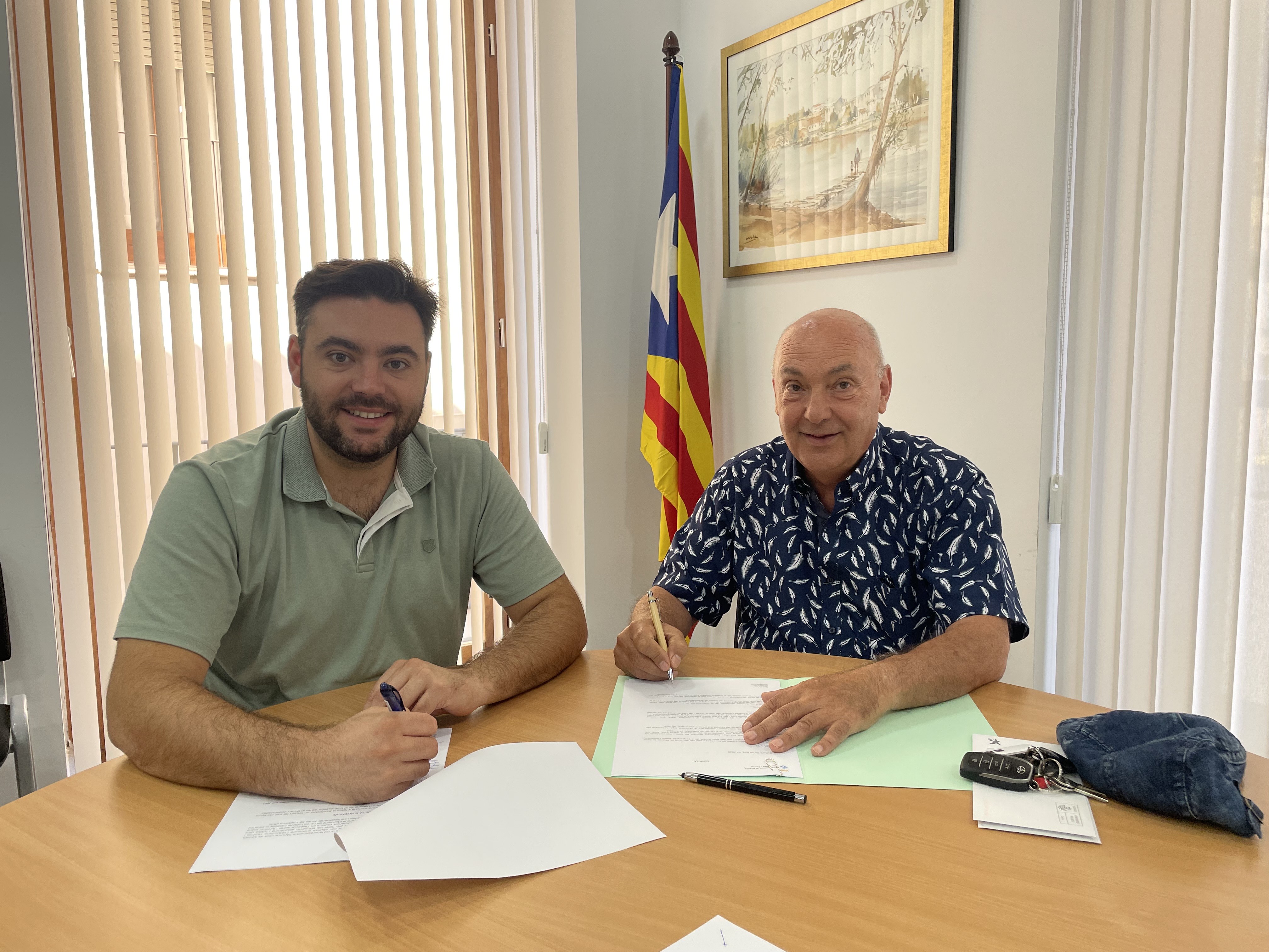 L'Ajuntament de Sallent i ASPRODIS renoven el conveni de col·laboració