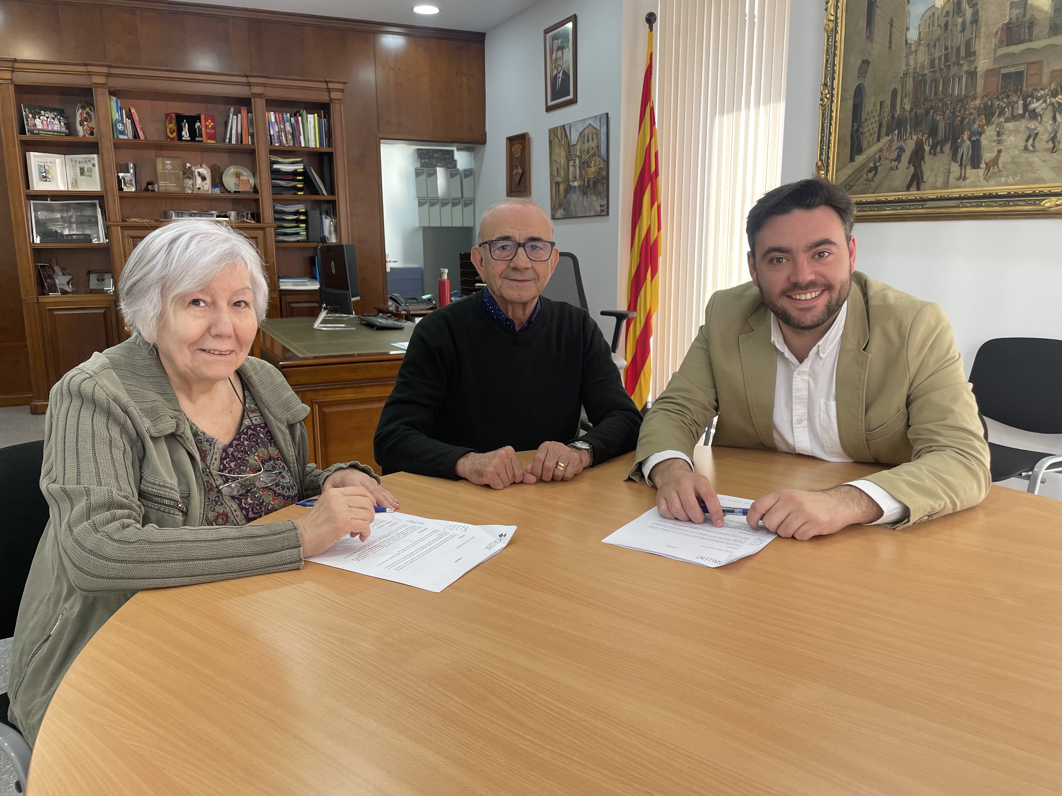 L??Ajuntament de Sallent i la Colla de Dansaires Sallentins renoven el conveni de col·laboració