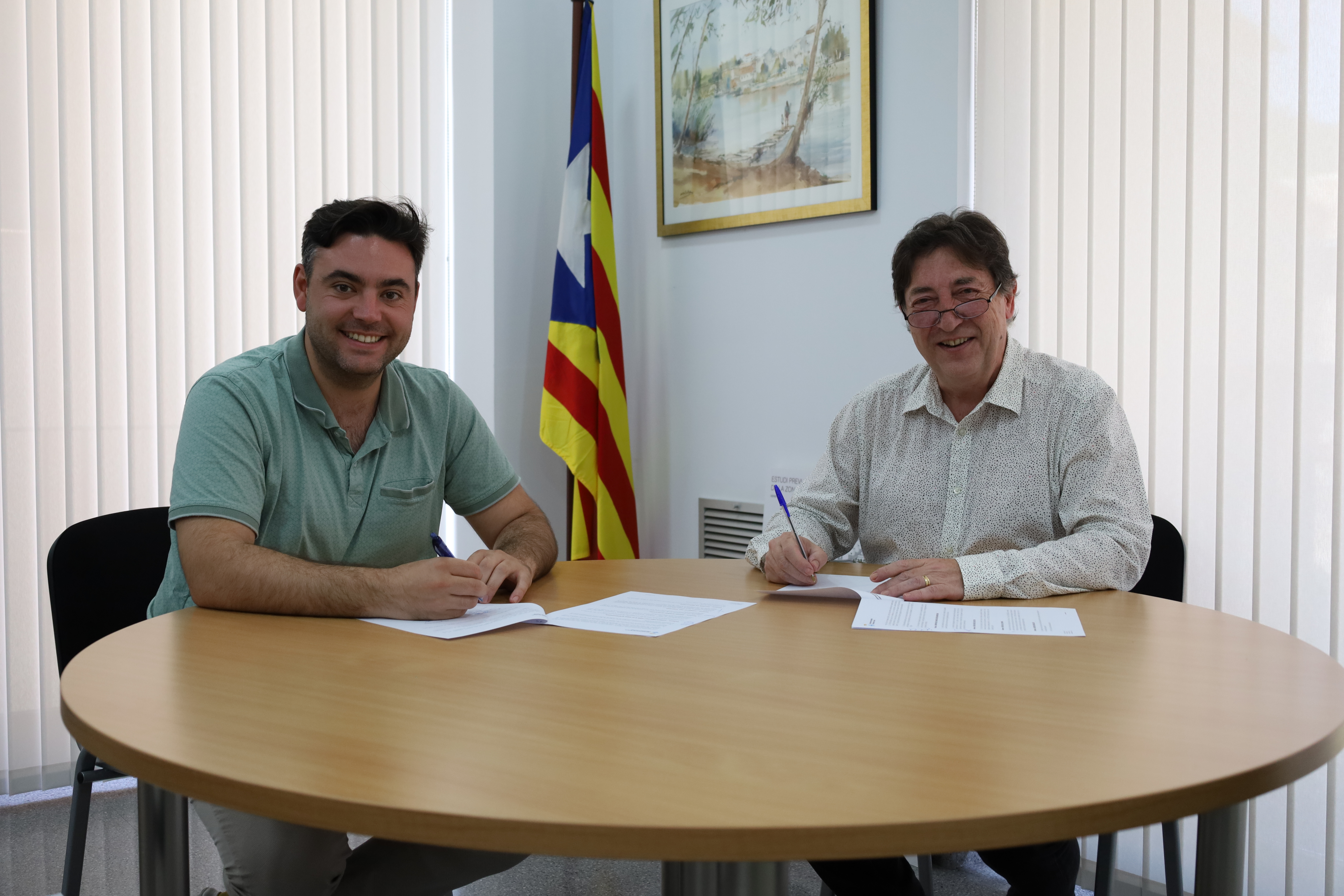 L'Ajuntament de Sallent i La Trenta-sisena renoven un nou conveni de col&middot;laboraci&oacute;
