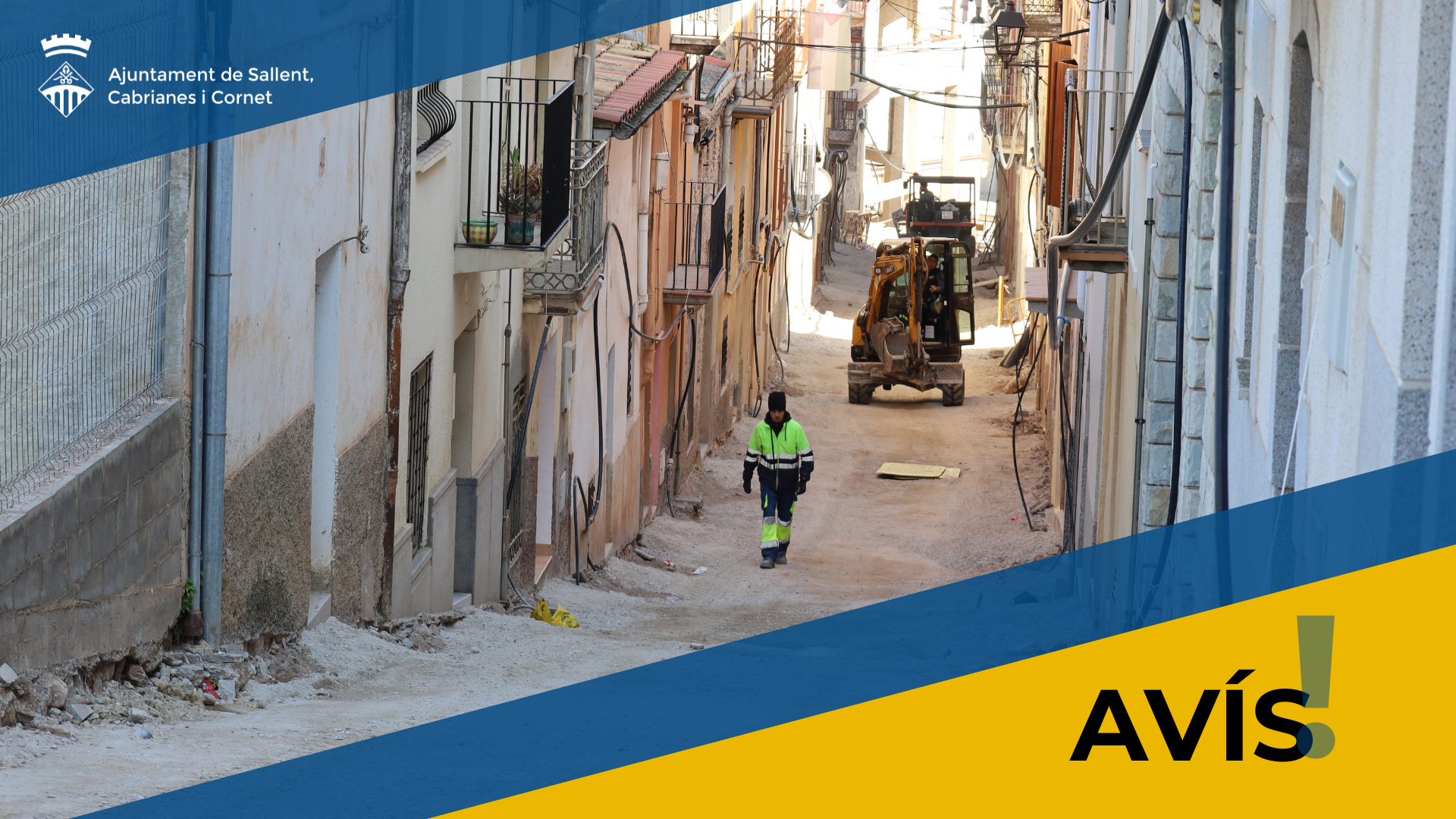 Av&iacute;s de tall de subministrament de l'aigua al carrer del Pont i als carrers m&eacute;s propers