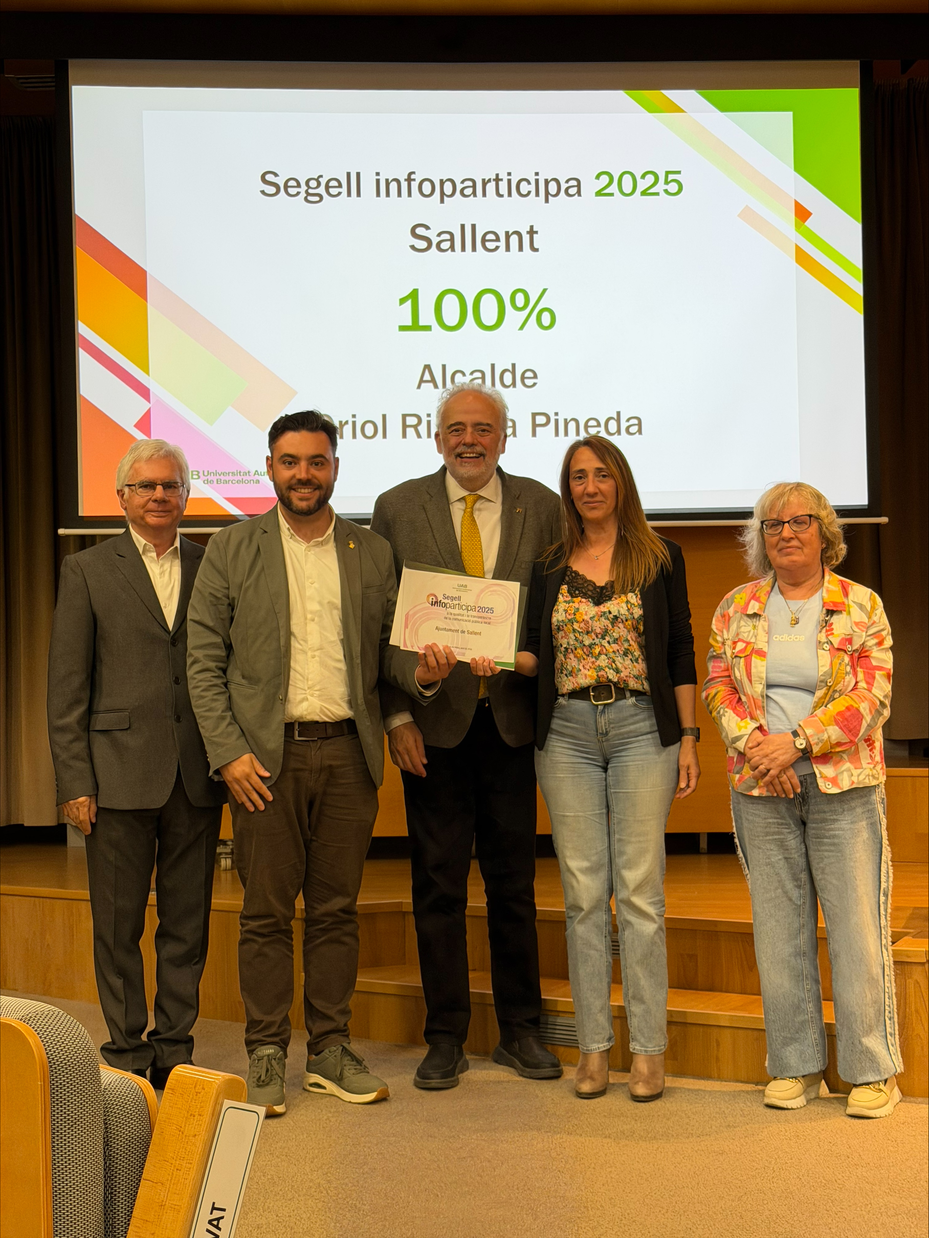 L'Ajuntament assoleix el 100% dels indicadors del Segell Infoparticipa a la qualitat i transpar&egrave;ncia de la comunicaci&oacute; p&uacute;blica