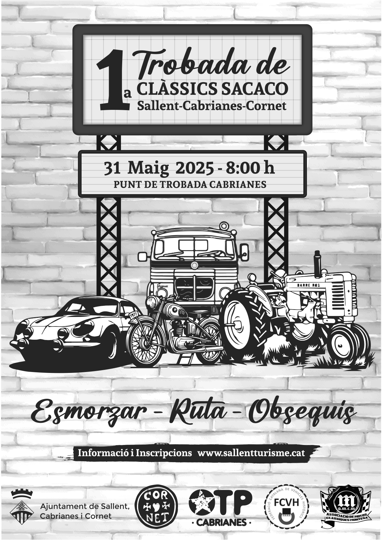 Sallent, Cabrianes i Cornet organitzen la 1a edició de la trobada de vehicles clàssics