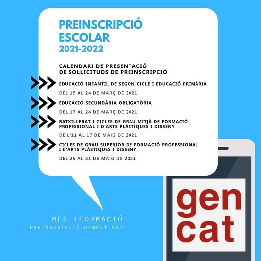 Preinscripcions Escolars 2021-2022