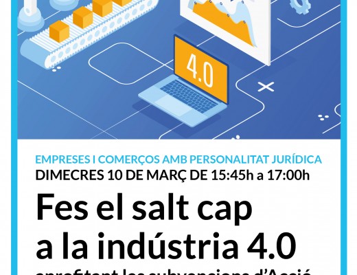 Píndola formativa Març 2021: Fes el salt cap a la indústria 4.0