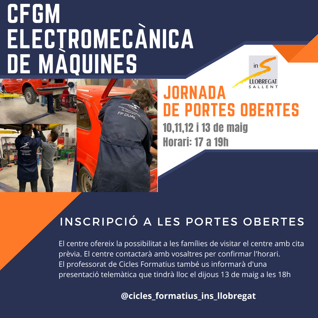 Jornada de portes obertes del CFGM d'Electromecànica de màquines