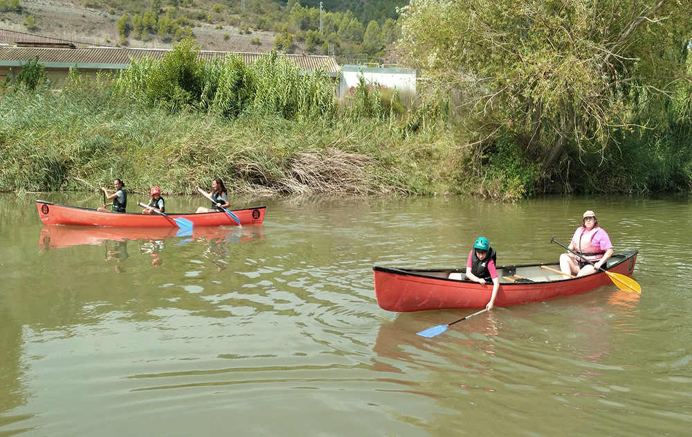 Jornada de canoes al riu Llobregat