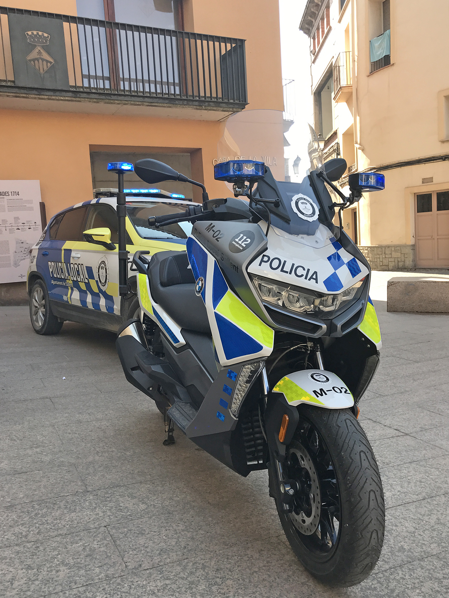 Nova motocicleta que s'incorpora a la flota de la Policia Local de Sallent (març 2023)
