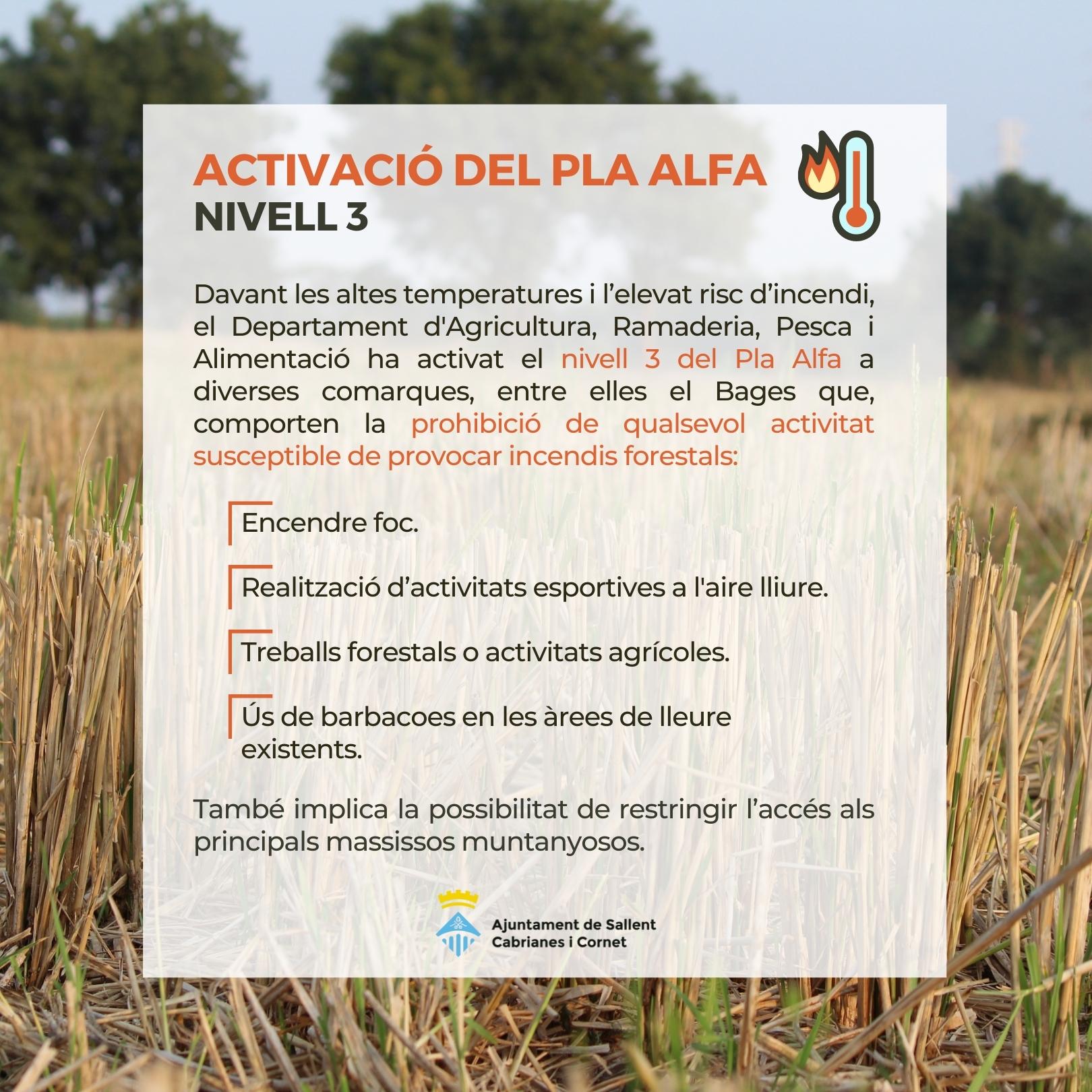 Pla Alfa nivell 3 a Sallent