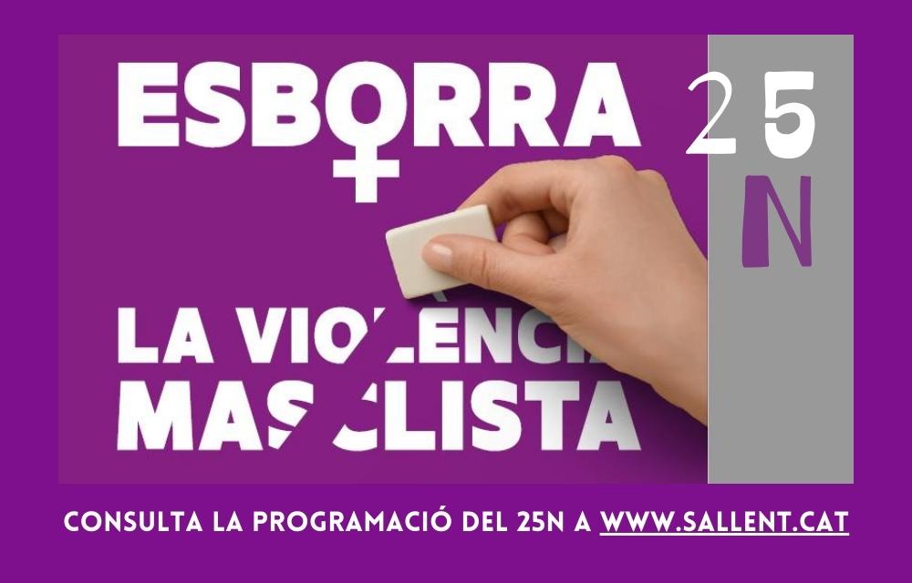 Sallent commemora el 25N amb activitats durant tot el novembre