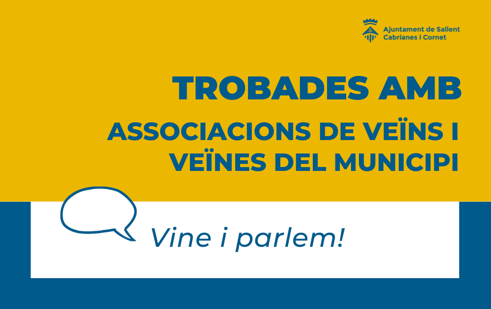 Reprenem les trobades amb els veïns i veïnes de Sallent