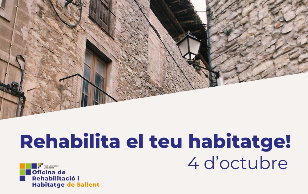 Vols rehabilitar el teu habitatge? El 4 d'octubre t'esperem a Fàbrica Vella