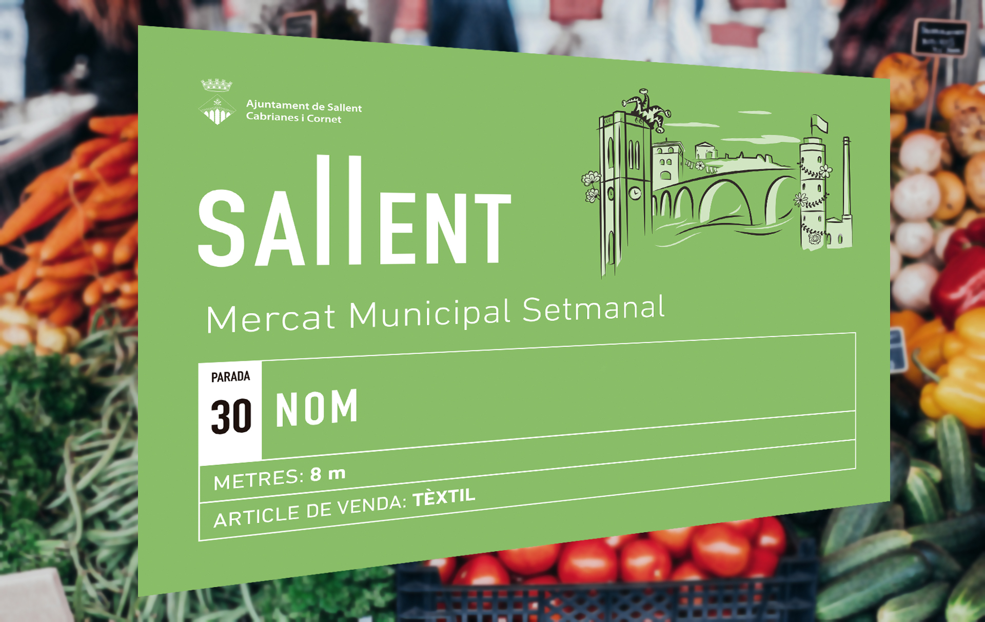 El Mercat de Sallent estrena fitxes identificatives