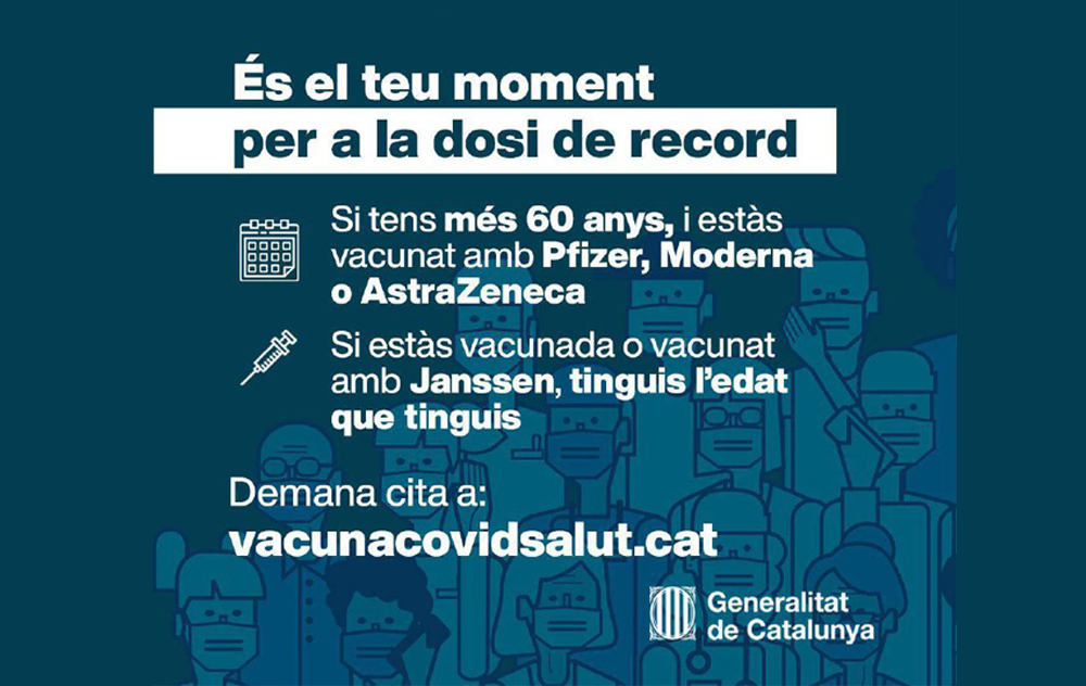 Informació sobre la dosi de record i vacunació infantil contra la COVID-19