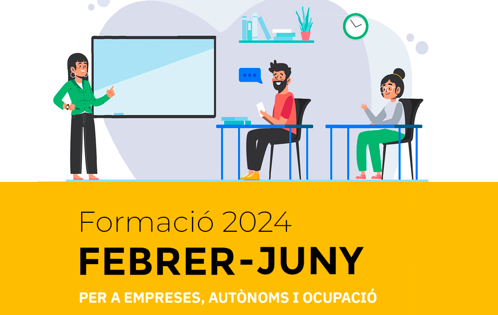 El Servei de Promoció Econòmica i Ocupació presenta la formació de febrer a juny de 2024