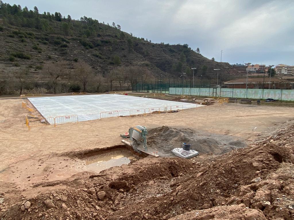 Les obres de la zona que acollirà l'envelat avancen a bon ritme