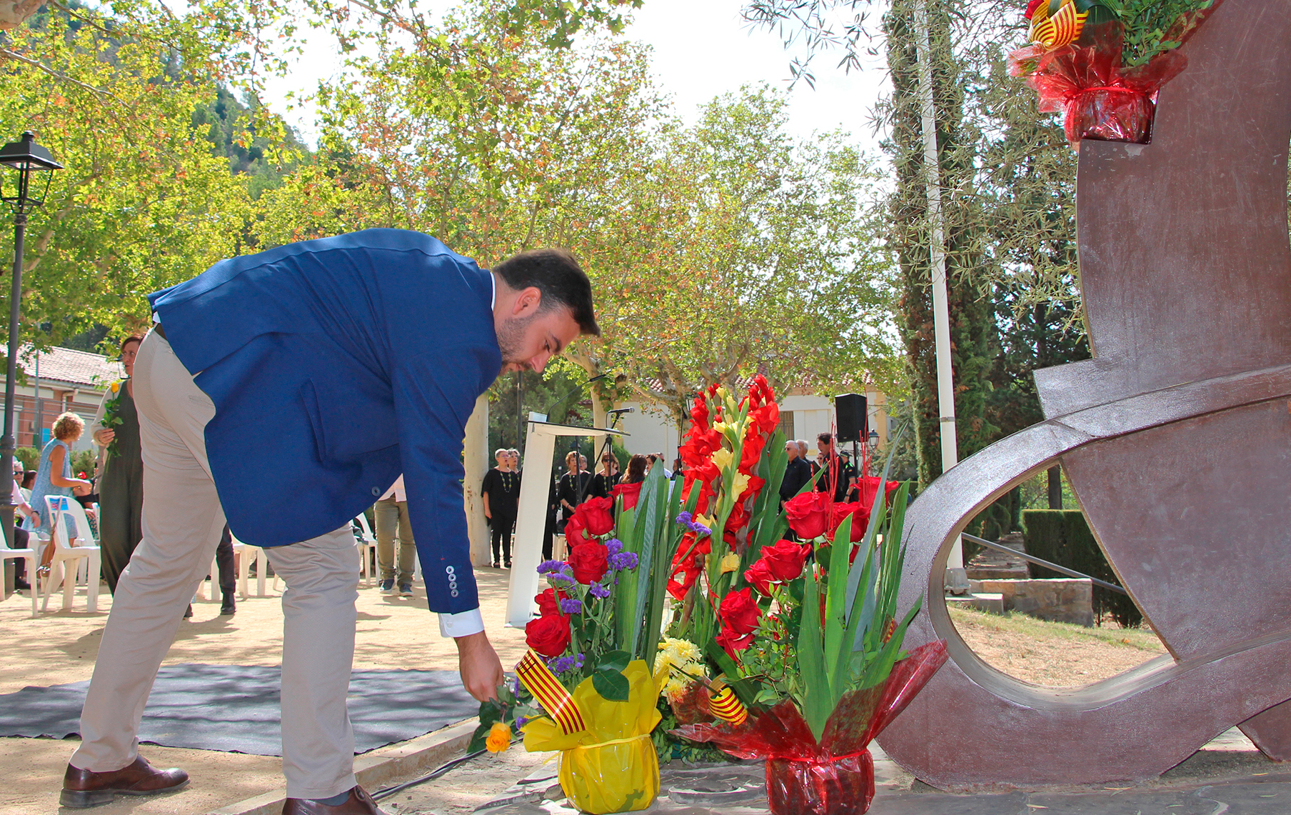 L'acte institucional de la Diada omple el Parc Pere Sallés i pren un caràcter reivindicatiu