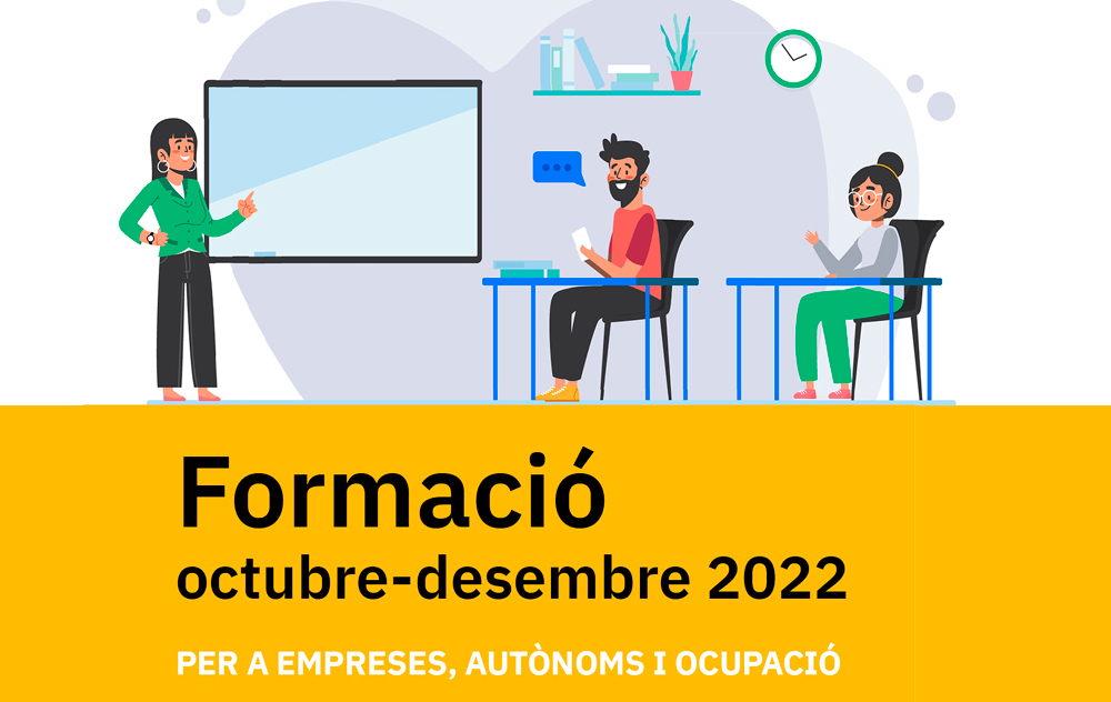 Nova programació de cursos d'octubre a desembre de 2022