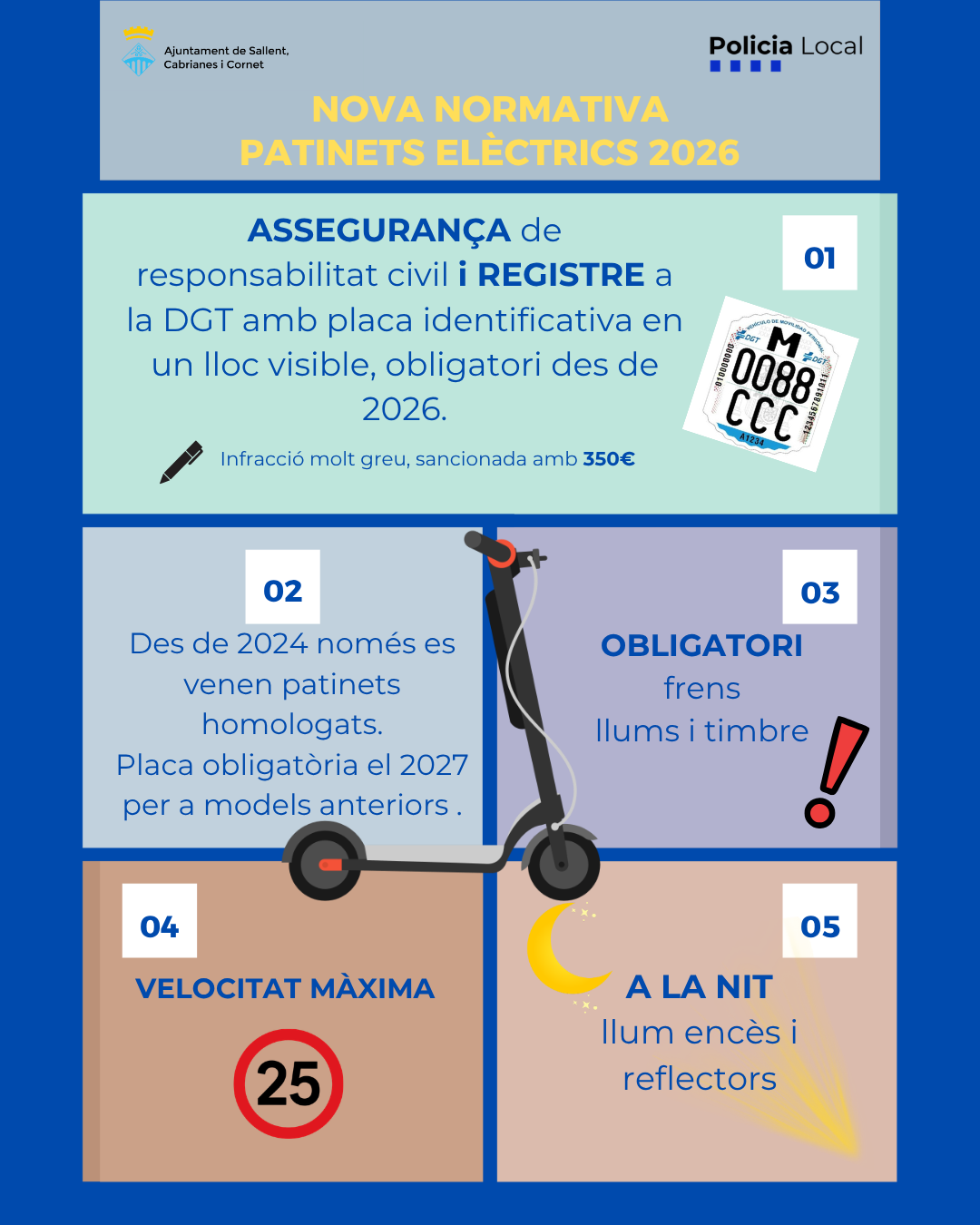 En marxa la nova normativa per a vehicles de mobilitat personal (MVP)