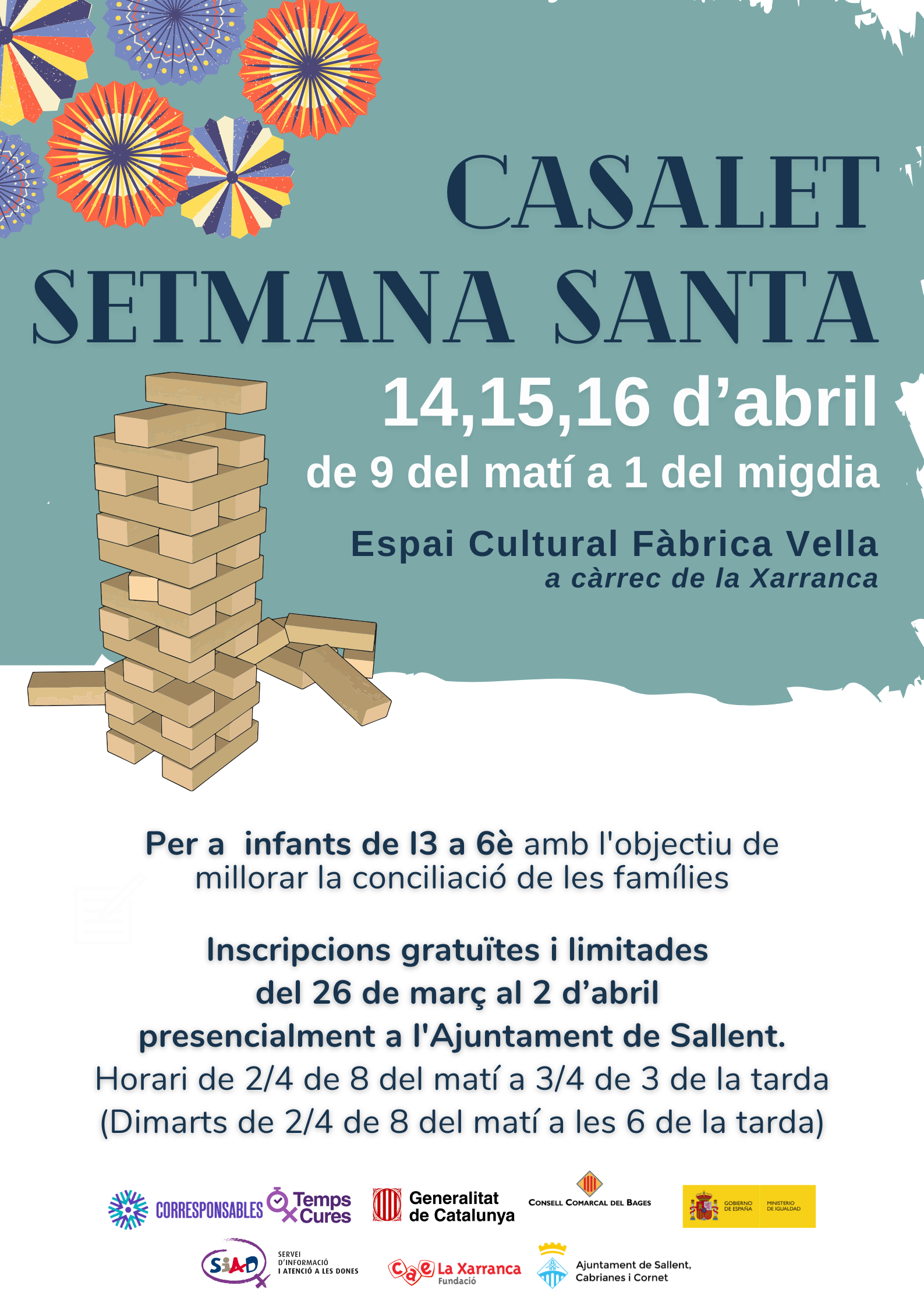 Obren les inscripcions pel Casalet de Setmana Santa