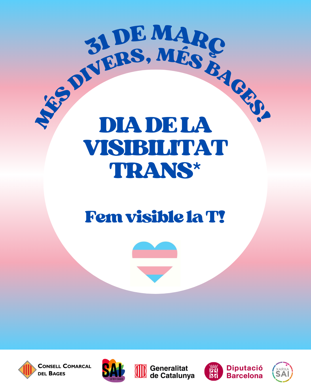 L'Ajuntament de Sallent reivindica avui, 31 de mar&ccedil;, el Dia Internacional de la Visibilitat Trans