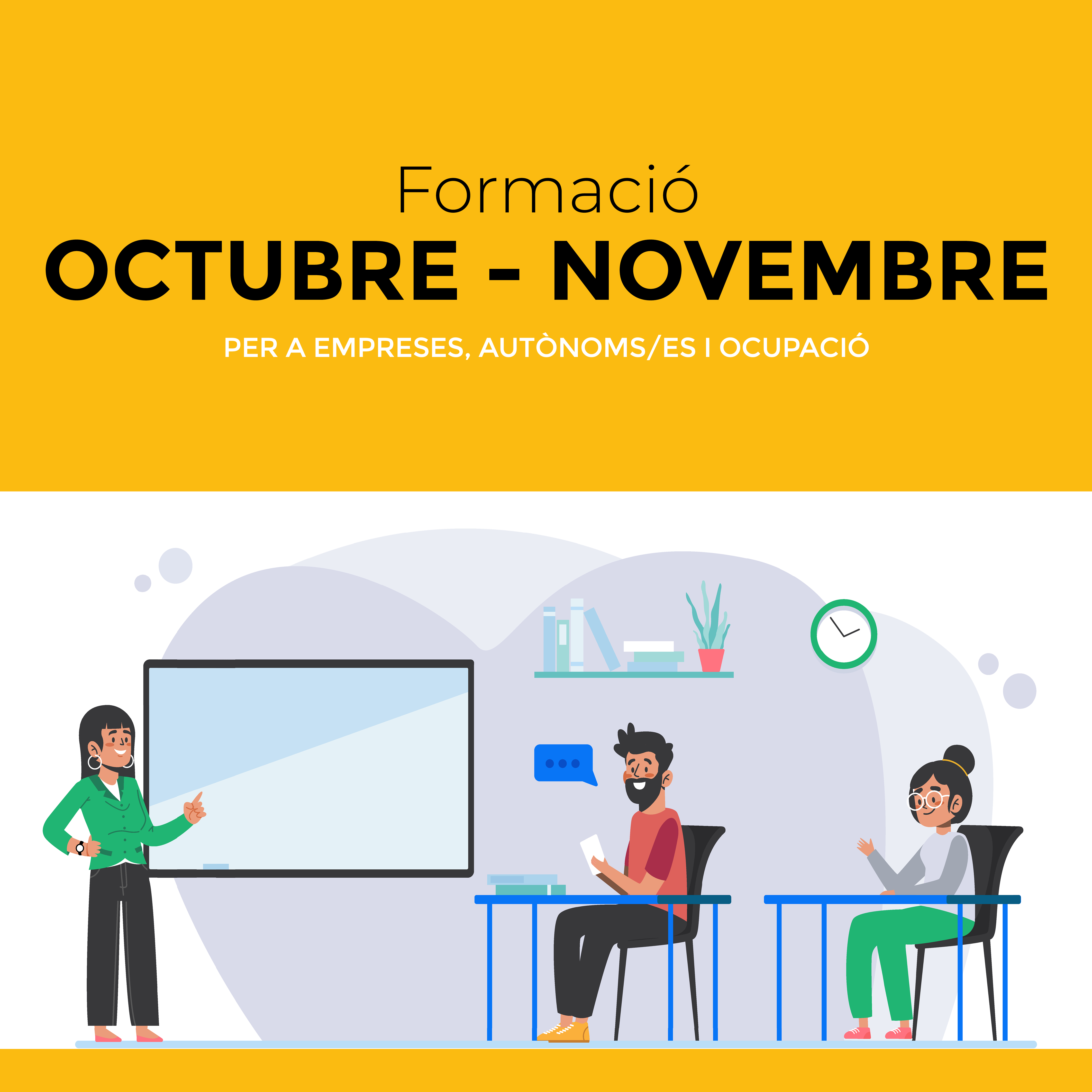 El Servei de Promoció Econòmica i Ocupació presenta l'oferta formativa dels mesos d'octubre i novembre de 2025